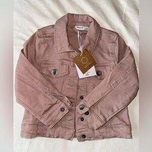 name it pink denim jean jacket size 9-12 m